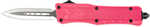 CobraTec's CTK-1 Pink starts From a High-Grade Aluminum Alloy Handle And features a D2 Steel Blade. All Knives Are Dual Action (Blade Deployment And retraction Are powered By pushing Or pulling The Sa...