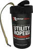 The Shatter-Proof Rapid Rope Canister Includes a Rope Cartridge consisting Of 120' Of Extreme Multi-Use Utility Rope That Is Rated at 1100 Lbs. Tensile Strength. The Canister Has a Built In Cut Insert...
