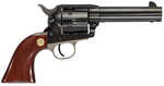 This Pistoleer features a nickel backstrap and triggerguard. It has a walnut smooth grip and standard blued finish.