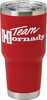 Enjoy Your Favorite Beverage With This Insulated Tumbler crafted From Stainless Steel With a Team Hornady Logo On a Red Background, And Clear Plastic Lid. Keeps beverages Cold For approximately 8 hour...
