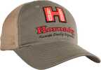 Hornady OD And Tan Mesh Cap With Red Hornady Logo.