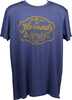 Hornday Outfitter T-Shirt Is 65% Cotton/35% Polyester, Purple W/Gold Logo On The Front.