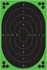 Reactive Targets Have a Peel And Stick Self-Adhesive Backing. Great For All Calibers Of Firearms And distances. A Nuclear Green Bullet Hole appears For You To See Each Shot In The Black. See Your hits...