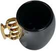 Caliber Gourmet Cbg-m-1026 Brass Knuckle Mug Black & Gold Ceramic Knuckles