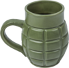 Caliber Gourmet CBG-M-1043 Grenade Mug Green Ceramic