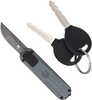 CobraTec Knives Cali928SBGRYDNS California 928Sb 1.75" OTF Drop Point Plain Stonewash D2 Steel Blade Gray Anodized Alumi