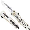 The Medium "Come And Take It" Is a Dual Action OTF Knife With a Cerakoted Aluminum Alloy Handle, Top Button Trigger And Is Loaded With a High Quality D2 Steel Blade. Featuring a "Come And Take It" Las...