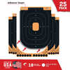 EZ-Aim Splash Adhesive Paper Orange With Silhouette Black Target 12.50" W X 18.25" H 25 Per Pkg