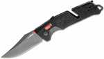 S.o.g Sog-11-12-01 Trident At 3.70" Folding Clip Point Plain Black Tini Cryo D2 Steel Blade/black W/red Accents Grn Hand