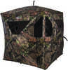 The Ameristep Brickhouse Hub Style Blind Will accomadate Three People. The Durashell Plus Fabric Shell Is Durable Yet Lightweight With An Interior Coating Of ShadowGuard To Eliminate shadows And silho...