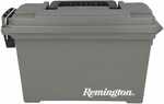 Remington Polypropylene Field Box/Can Ammo Box For 30 Caliber With a Folding Handle And Heavy Duty Latching System.