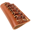 The Hunter Company Full-Grain Leather 6 Loop Cartridge Slides Fit 2" Wide belts, Made With Durable Nylon Stitching.
