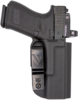 Versacarry Obe111g19 Obsidian Essential Iwb Black Polymer Belt Clip Fits Glock 19 Ambidextrous Hand