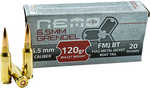 Caliber: 6.5 Grendel, Bullet Type: Full Metal Jacket Boat Tail (FMJ BT), Bullet Weight: 120 Gr, Rounds Per Box: 20