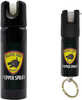 The 2-Pack Pepper Spray Combo Allows The 3 Oz Canister For Home Defense And 1/2 Oz keychain Can When Away. Maximum Strength OC Spray Formula provides Essential Defense Against Potential aggressors. Sp...