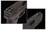 Truglo TG131GT2 Brite-Site TFO High Set Fits Glock 20/21/29/30/31/32/37 Tritium/Fiber Optic Green Front/Rear Black