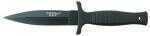 S&W Knives HRT Double Edge Fixed Blade Knife 4.75" SS Black SpearPoint Rubber