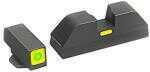 AmeriGlo GL615 CAP Night Sight Fits Glock 20/21 Tritium Green w/LumiGreen Outline Front Black w/Paint LumiGreen