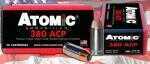 Atomic Ammunition's 380 ACP Ammunition Is Designed To Hit Hard, Expand To 150 Percent Of Its Original Diameter Even If Fired Through Heavy Clothing And Still Penetrate 12 inches Or More Of Ballistic M...