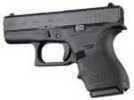 Hogue 18200 HandAll Beavertail Grip Sleeve Fits Glock 42/43 Textured Rubber Black                                       