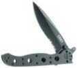 Columbia River M21-10KSF 3.13" Spear Point Triple Serrated Stainless Steel Black Oxide Handle Folding