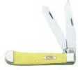 Case Knife Yellow Handle Trapper