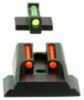 This FireSight features fiber optic sights for a S&W M&P Shield.