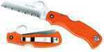 Spyderco Sheepsfoot Blade Folding Knife With Orange Handle Md: C45SOR