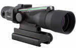 Trijicon 400124 ACOG 3x 30mm Obj 19.3 ft @ 100 yds FOV Black Finish Dual Illuminated Crosshair 223 69 Grain Ballistic Gr