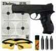 Daisy 4408 Powerline 408 Air Pistol Kit Semi-Automatic .177 Pellet/BB Black Co2/Bbs/Pellets/Glasses/Targets