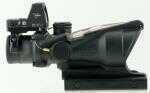 Trijicon 100549 ACOG with RMR Type 2 4x 32mm Obj 36.8 ft @ 100 yds FOV Black Finish Dual Illuminated Red Chevron 223 Bal