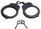 These handcuffs are nickel plated, made of high tensile steel, with a double-locking mechanism, and two keys included.