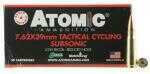 7.62 x39 220 Grain Hollow Point Boat Tail 50 Rounds Atomic Ammunition