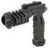 Flashlight Grip Adapter Combines a 1" Light Mount And Vertical Grip In One. Thumb Activated Push Button On Grip operates Lights On/Off Switch And Allows For Signaling. Removable Side Plates Utilize a ...