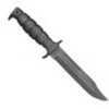 OKC Marine Combat Knife Fixed 7" 1095 Carbon Steel Black Clip Point Synthetic Rubbr Hn 8300