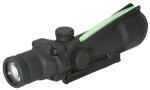 Trijicon 100163 ACOG 3.5x 35mm Obj 28.9 ft @ 100 yds FOV Black Matte Dual Illuminated Crosshair 223 Ballistic Green