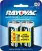 RayoVac 2 Pack Carded Alkaline D Cell Batteries Md: 8132D