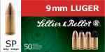 Sellier & Bellot Ammunition Has Long Been Noted For Its Quality, Precision And Reliability. Soft-Point (SP) rounds Mushroom quickly For Maximum Energy Transfer. These 9mm Loads Boast Superior Performa...