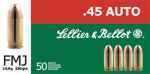 Sellier & Bellot Pistol Ammunition Has Long Been Respected For Its Quality, Precision And Reliability. FMJ Loads Offer a Rigid Design For Smooth Penetration That Doesn't Deform On Impact. This Is Exce...