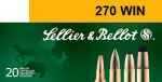 Sellier And Bellot Has Been producIng Cartridge Ammunition Since 1870. Today They Produce Ammunition usIng High Quality Components In Their Semi-Jacketed Bullet consIstIng Of a Metallic Jacket And a L...
