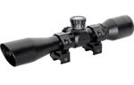 Truglo TG8504BT Tru-Brite Xtreme Compact Tactical 4x 32mm Obj 20.79 ft @ 100yds FOV 1" Tube Black Finish Mil-Dot        