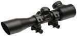 Truglo TG8504B3L Compact Crossbow Scope 4x 32mm Obj 20.8 ft @ 100 yds FOV 1" Tube Black Matte Finish Dual Illuminated Ra