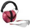 Champion Targets 40624 Eyes And Ears Earmuffs/Shooting Glasses Clear/Pink NRR26