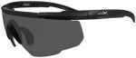 Wiley X Saber Advanced Sunglasses - Smoke Grey Lens - Matte Black Frame