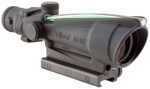 Trijicon 100149 ACOG 3.5x 35mm Obj 28.9 ft @ 100 yds FOV Black Matte Dual Illuminated Chevron 223 BAC Green             