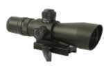 Open Target Turrets Fully Multi Coated Lenses Built In Sunshade Quick Focus Eyepiece Bullet Drop Compensator Calibrated For The .223 Cartridge With a 55 Grain Bullet Reticles Illuminate In Red Or Gree...