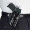Galco’s Stinger belt holster was designed with the KISS principle in mind. Made to carry a small semiautomatic pistol or double-action revolver behind the strongside hip the Stinger’s open top and for...