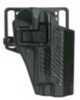 Blackhawk 410000BKR Serpa CQC Concealment Carbon Fiber Polymer OWB Fits Glock 172231 Right Hand