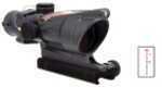 Trijicon 100308 ACOG 4x 32mm Obj 36.8 ft @ 100 yds FOV Sniper Gray Finish Dual Illuminated Chevron 223 Red              