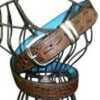 The Hello Sailor Is a 1.25" Rich Brown faux Crocodile Dress Belt With An Ultra Soft Teal Suede Liner. The Brushed Chrome Buckle And Double Metal Loops Finished Off This Luxe Look. It Is Available In S...